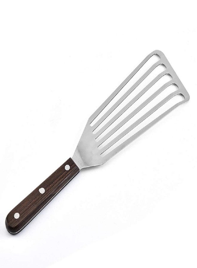 TASKHOUSE Metal Spatula with Beveled Edges Stainless Steel Burger Turner for Griling, Flipping (Small, 1 Piece) - Image 1
